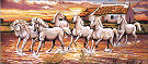 Goblenuri pictate - Animale,Cai in galop-17 x 40