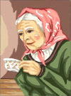  Goblenuri pictate - Portrete,Bunica-15 x 21