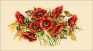  Goblenuri pictate - Perne decorative,Buchet cu maci-50 x 28