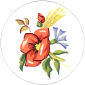  Goblenuri pictate - Flori,Flori de camp-9 x 9