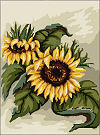  Goblenuri pictate - Flori,Floarea soarelui-13 x 17
