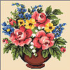  Goblenuri pictate - Flori,Aranjament floral-14 x 14