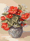  Goblenuri pictate - Flori,Flori rosii-15 x 21
