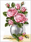  Goblenuri pictate - Noutăţi,Trandafiri roz-15 x 21