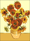  Goblenuri pictate - Flori,Floare soarelui (van Gogh)-18 x 24