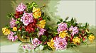  Goblenuri pictate - Noutăţi,Vas cu trandafiri-20 x 38