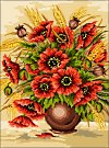  Goblenuri pictate - Flori,Vaza cu maci-24 x 32