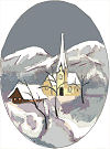  Goblenuri pictate - Peisaje,Peisaj de iarna-9 x 12