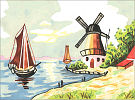  Goblenuri pictate - Peisaje,Peisaj olandez-15 x 21