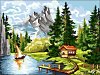  Goblenuri pictate - Noutăţi,Peisaj de munte-18 x 24