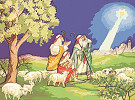  Goblenuri pictate - Scene,Trei pastori-24 x 32
