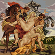  Goblenuri pictate - Scene,Rapirea Sabinelor (dupa Rubens)-27 x 29