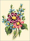  Goblenuri schema - Flori,Flori-90 x 120