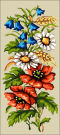  Goblenuri schema - Flori,Flori de camp-110 x 250