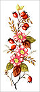  Goblenuri schema - Flori,Flori de maces-110 x 250