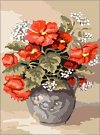  Goblenuri schema - Flori,Flori rosii-150 x 210