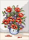  Goblenuri schema - Flori,Vas cu maci-150 x 210
