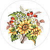  Goblenuri schema - Flori,Floarea soarelui-170 x 170