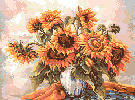  Goblenuri schema - Flori,Floarea soarelui-180 x 240