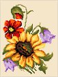  Goblenuri schema - Miniaturi,Flori de camp-(m) 90 x 120