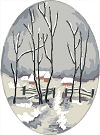  Goblenuri schema - Peisaje,Peisaj de iarna-90 x 120