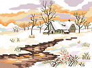  Goblenuri schema - Peisaje,Peisaj de iarna-110 x 150