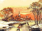  Goblenuri schema - Peisaje,Peisaj de iarna-130 x 170