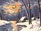  Goblenuri schema - Peisaje,Peisaj de iarna-150 x 210